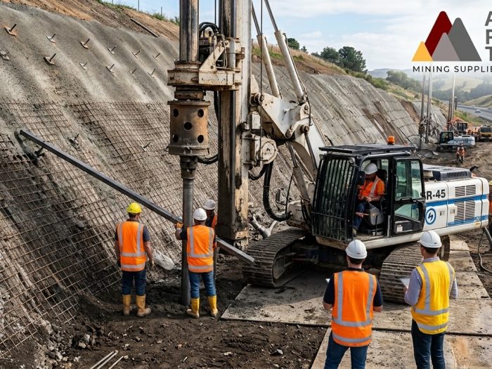 soil nailing, panduan soil nailing, soil nailing untuk engineer geoteknik, perkuatan lereng, tahapan soil nailing, soil nailing vs ground anchor, grouting, shotcrete, pull-out test, stabilisasi lereng tambang